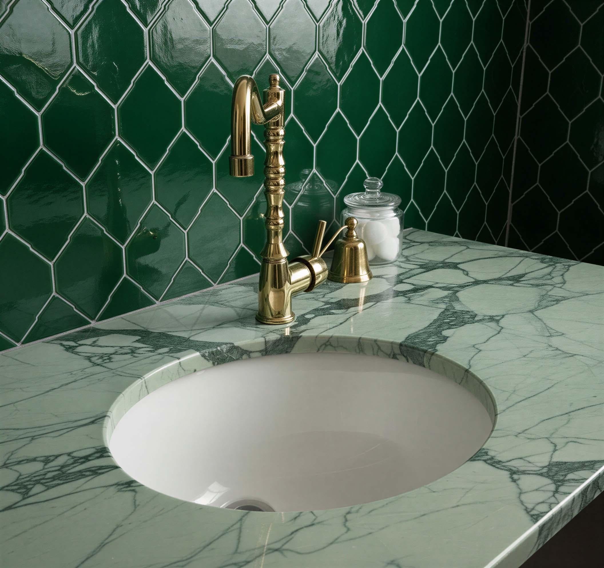 Unlacquered Brass  Bathroom Swivel Faucet: Solid Victorian Brass Sink Tap