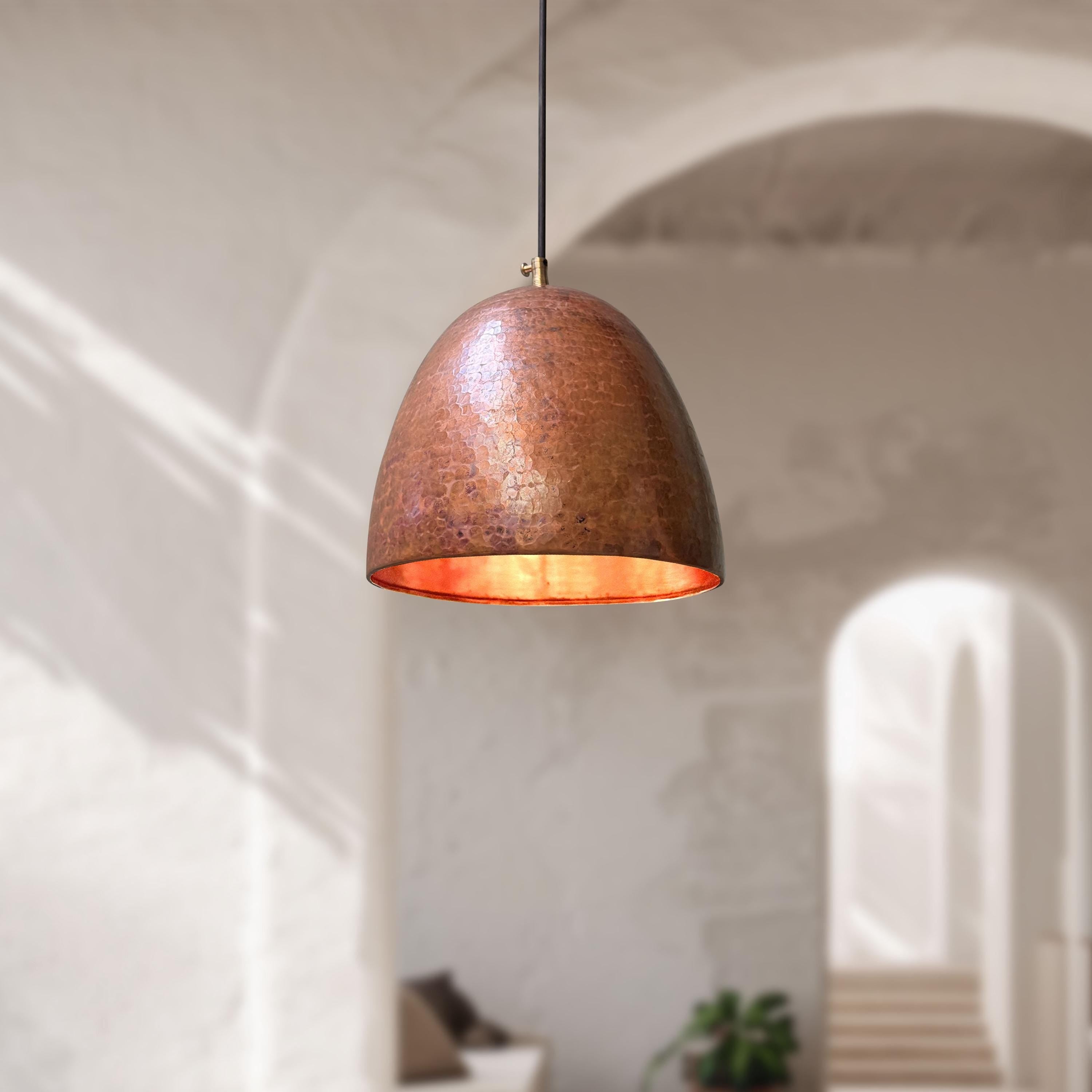 3 Handmade Copper Pendant Lights – Handmade Copper Kitchen Lights